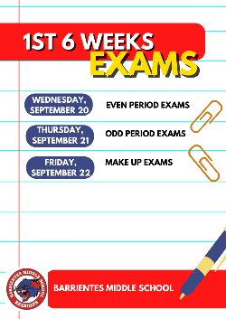 exam schedule